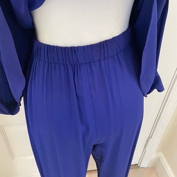 R & M Richard’s Royal Blue 2 Piece Outfit, Pants & Top. Size 8. Y2K - Picture 6 of 11
